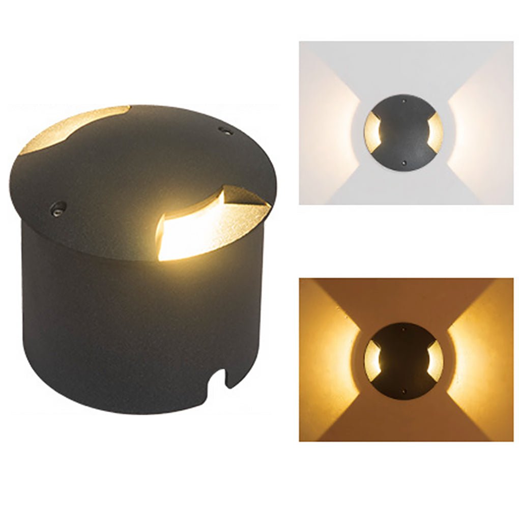 Cap-Style LED Step & Deck Light — Die-Cast Aluminum and Glass, IP65, 3000K Warm White