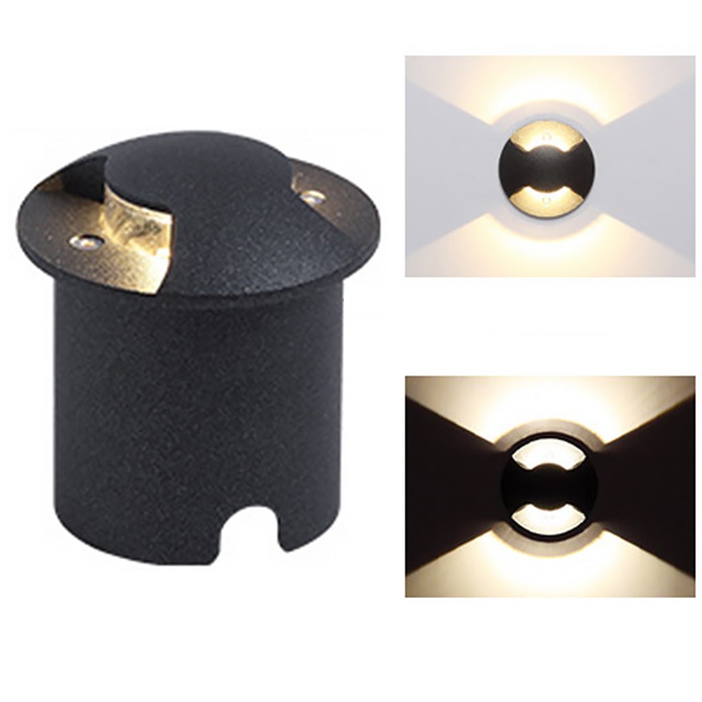 Cap-Style LED Step & Deck Light — Die-Cast Aluminum and Glass, IP65, 3000K Warm White