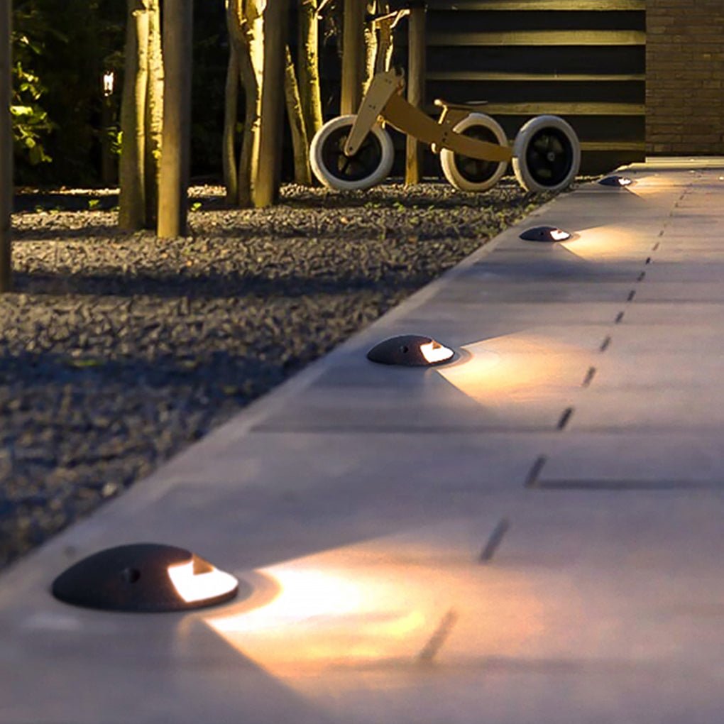 Cap-Style LED Step & Deck Light — Die-Cast Aluminum and Glass, IP65, 3000K Warm White