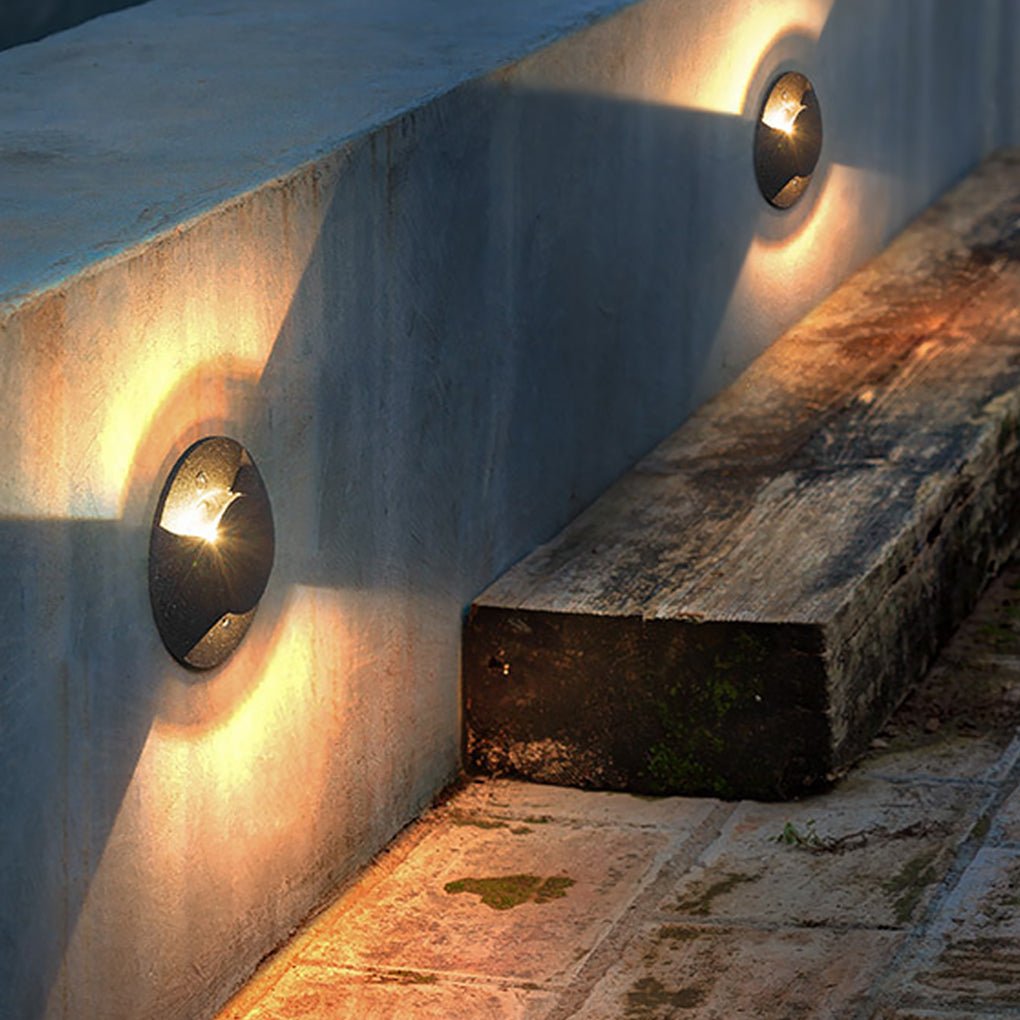 Cap-Style LED Step & Deck Light — Die-Cast Aluminum and Glass, IP65, 3000K Warm White