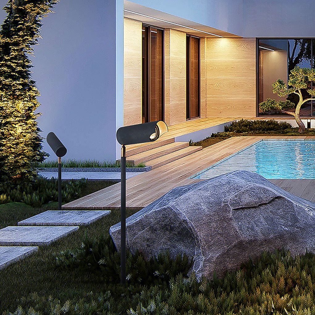 Adjustable Outdoor LED Spotlight — Aluminum Alloy and Glass, 3000K Warm White, IP-Rated Weatherproof