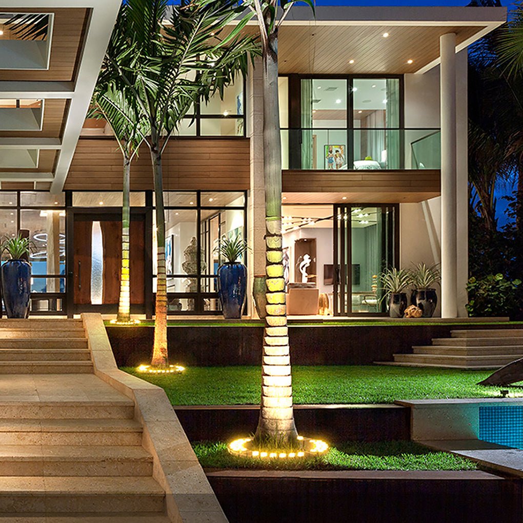 outdoor landscape lighting solid upward mounted led lights for trees