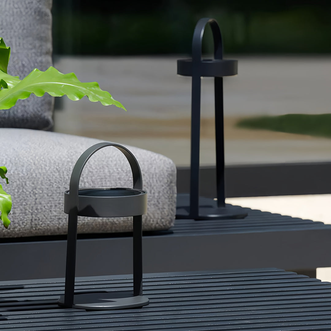 Portable Outdoor Landscape Light — Stainless Steel & Acrylic, 16W LED, Solar / USB Rechargeable, 2400mAh, IP65, 10.8" or 16.5"