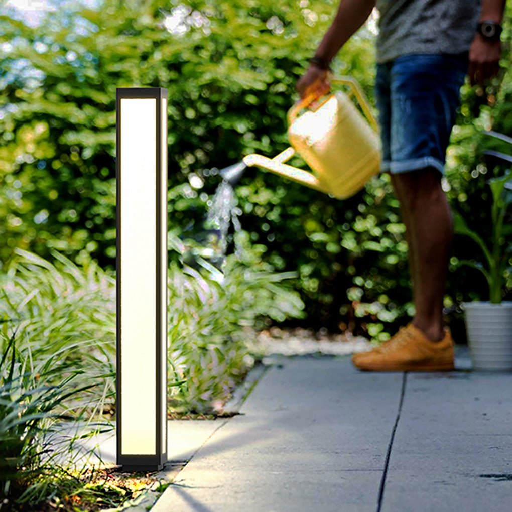 Solar LED Outdoor Bollard Light — Aluminum & PC, 3000K Warm White, IP54, Garden & Villa Courtyard
