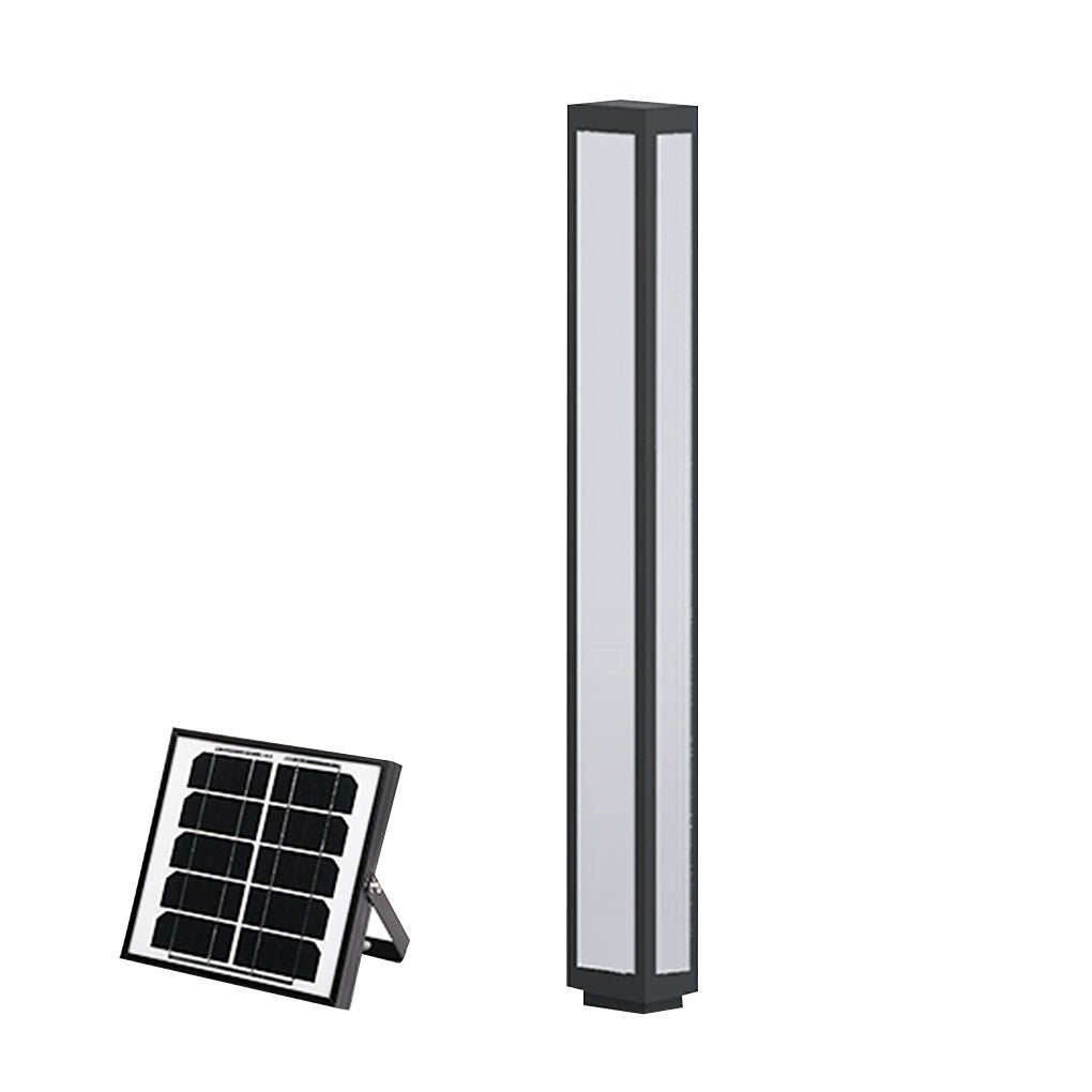 Solar LED Outdoor Bollard Light — Aluminum & PC, 3000K Warm White, IP54, Garden & Villa Courtyard
