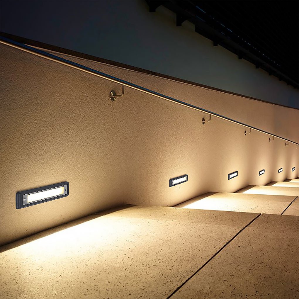 Minimalist LED Step & Deck Light — Die-Cast Aluminum, 5W, IP65 Weatherproof, 9" Wide