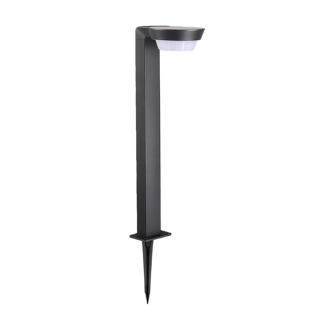 Modern Aluminum LED Path Light — Solar or Hardwired, IP54, Dusk-to-Dawn, 15.7" or 23.6"