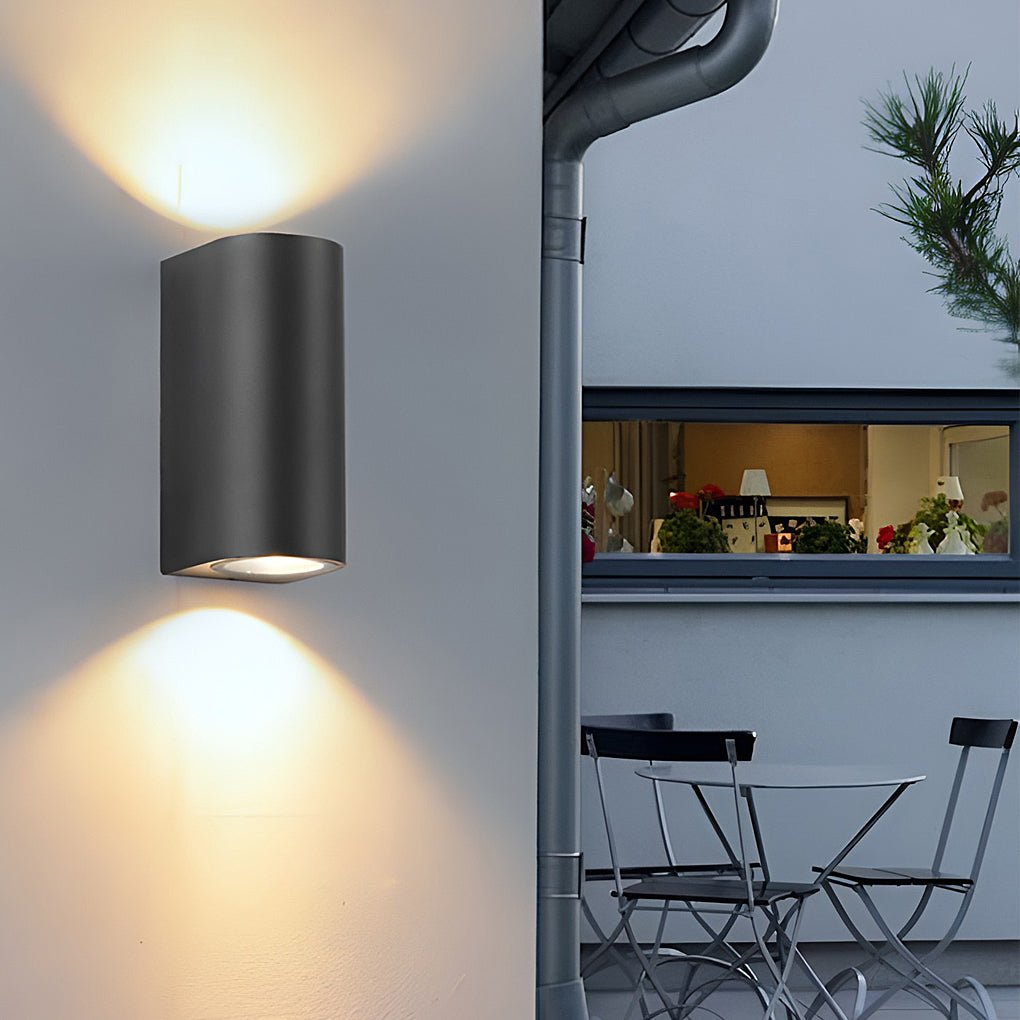 outdoor led up and down wall lights wall lamp and sconce lighting