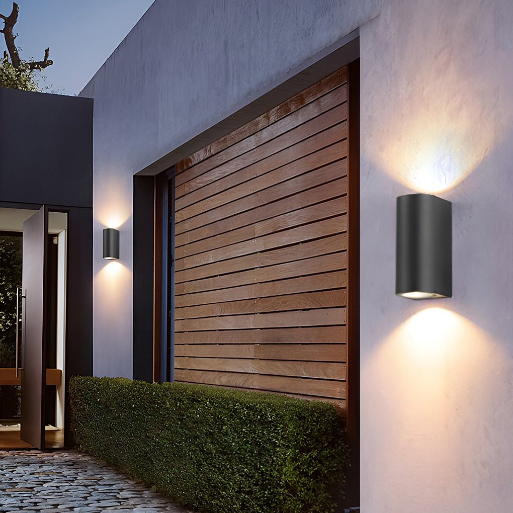 outdoor led up and down wall lights wall lamp and sconce lighting