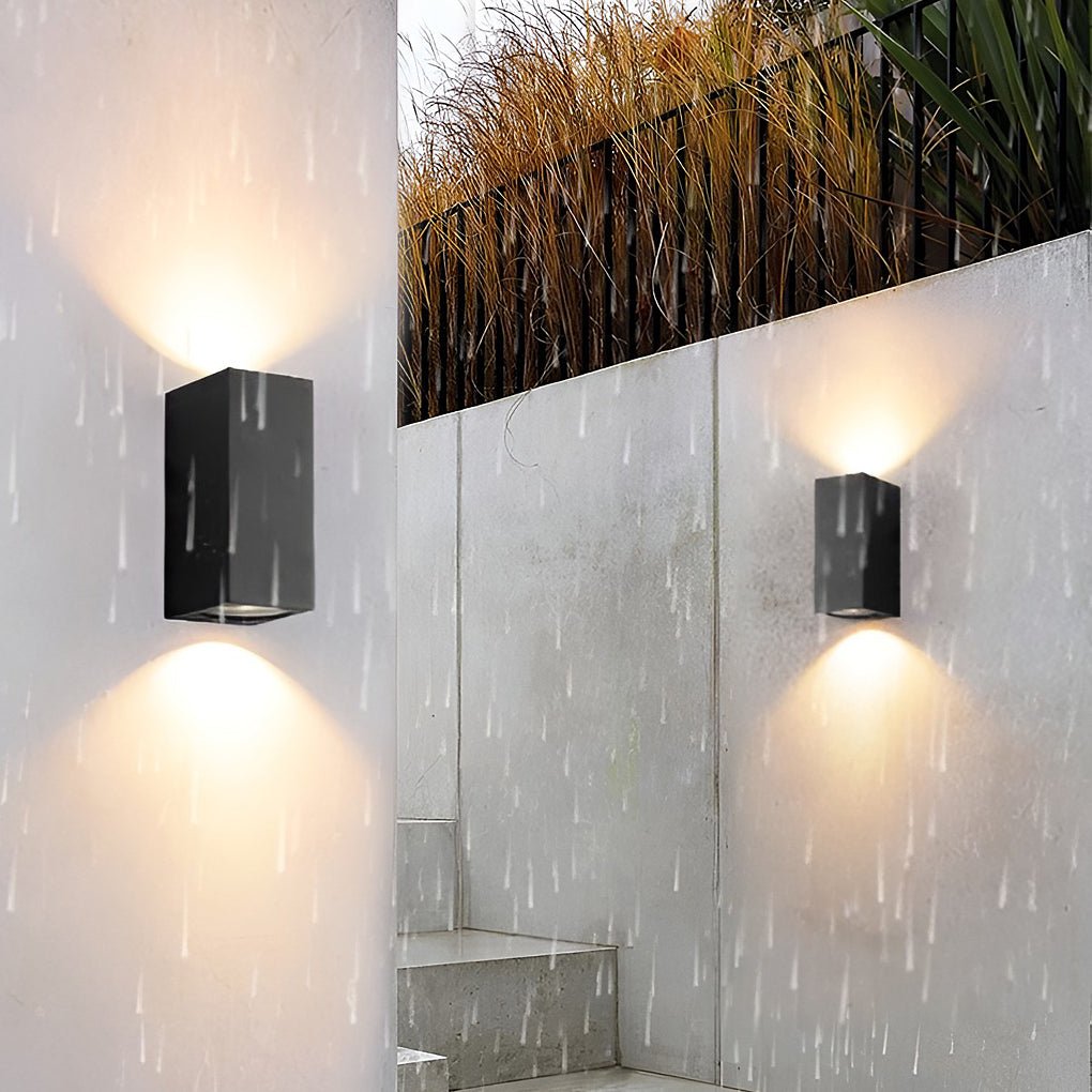 outdoor led up and down wall lights wall lamp and sconce lighting