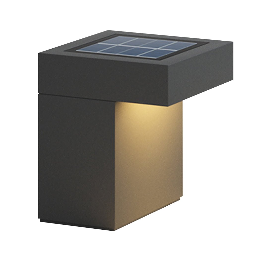 Minimalist Outdoor LED Bollard Path Light — Hardwired or Solar, 12W, IP65, 3000K Warm White, 6"W × 18"H