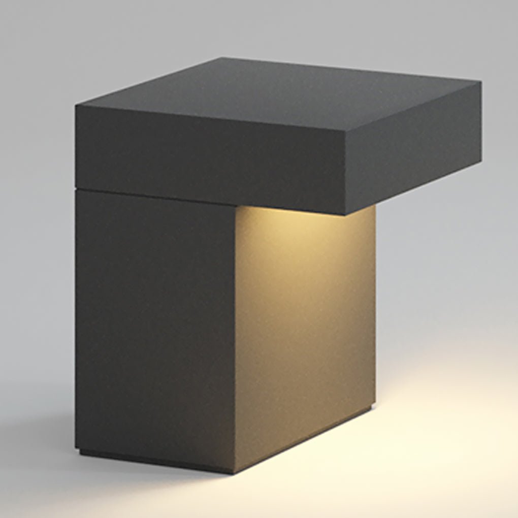 Minimalist Outdoor LED Bollard Path Light — Hardwired or Solar, 12W, IP65, 3000K Warm White, 6"W × 18"H