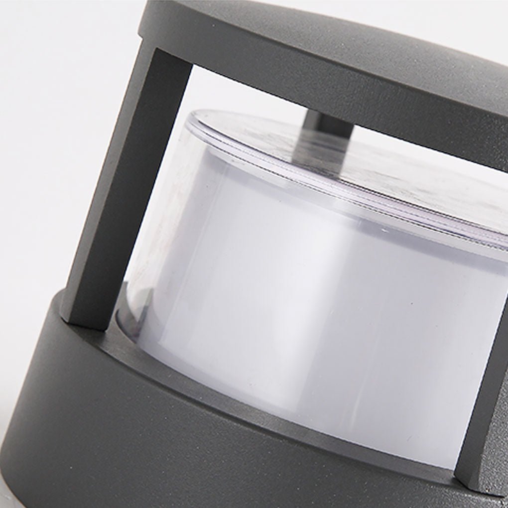 Modern Cylindrical LED Lantern — Aluminum, Multi-Mount, 350lm, 3000K, IP65 Weatherproof