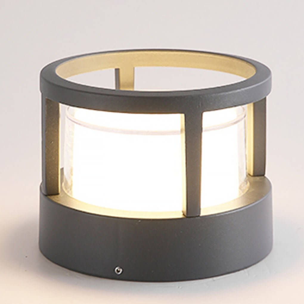 Modern Cylindrical LED Lantern — Aluminum, Multi-Mount, 350lm, 3000K, IP65 Weatherproof
