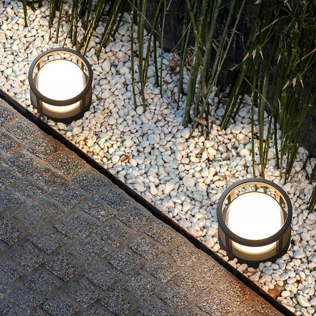 Modern Cylindrical LED Lantern — Aluminum, Multi-Mount, 350lm, 3000K, IP65 Weatherproof