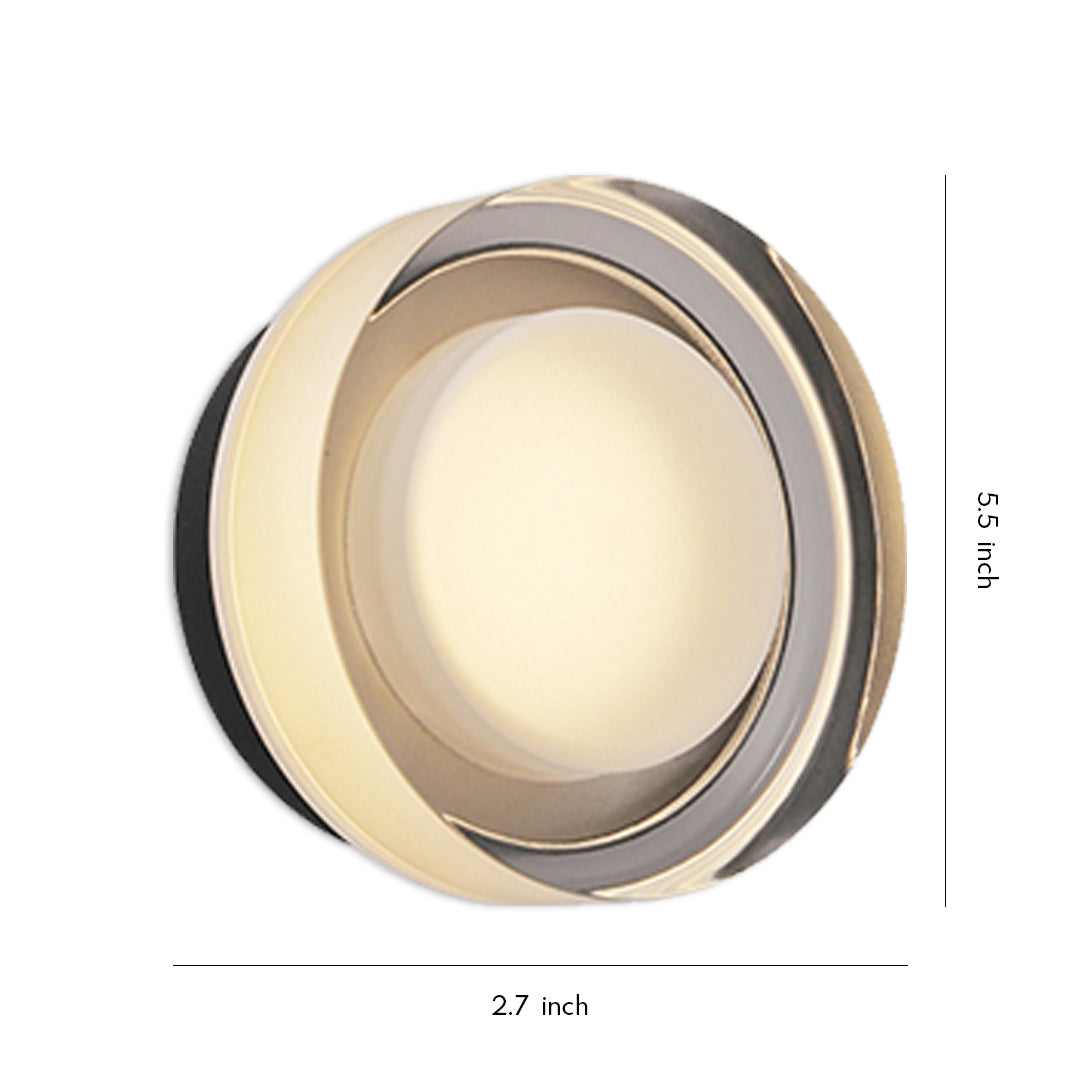 Minimalist Outdoor Wall Sconce — Black Die-Cast Aluminum, 12W LED, IP65, Warm White 3000K