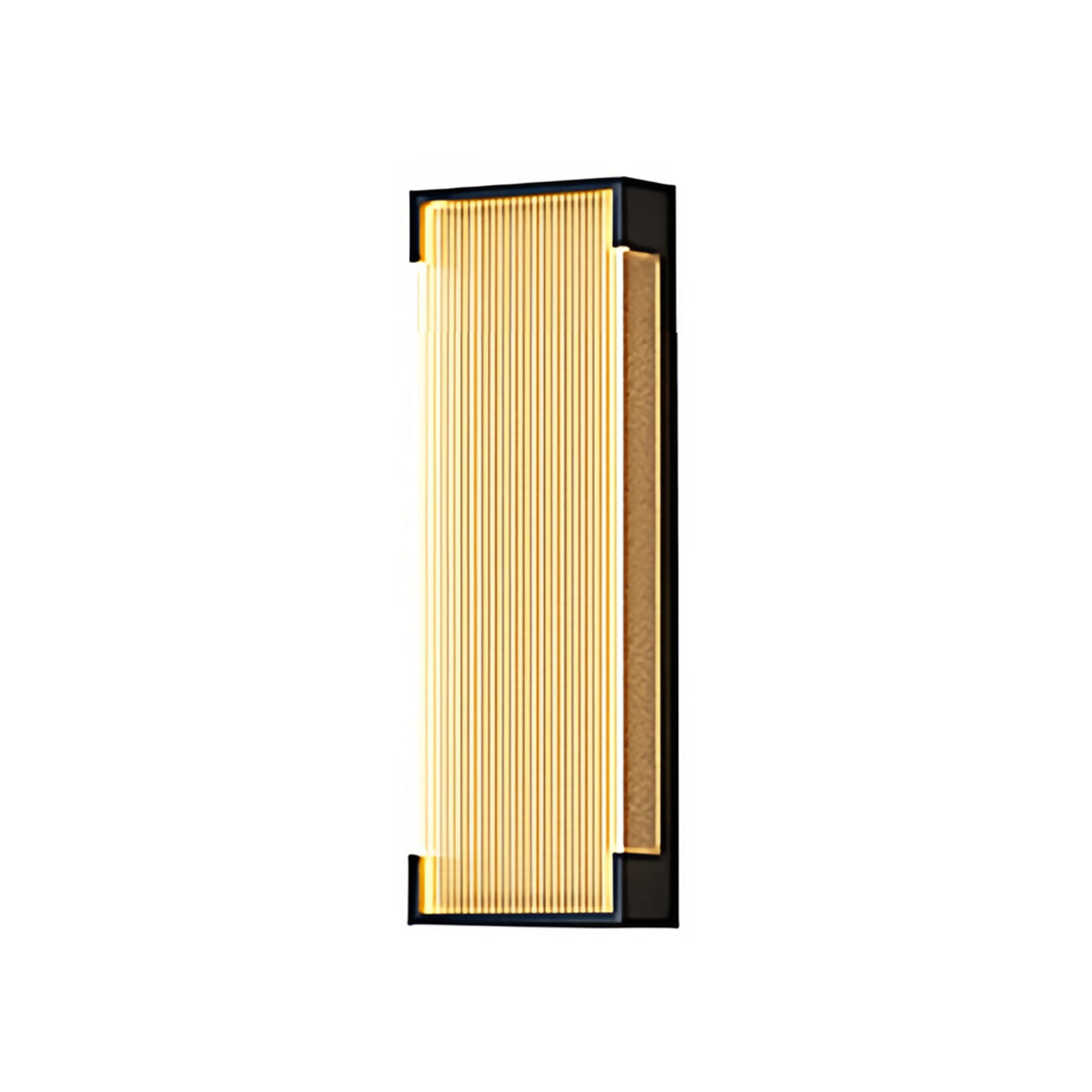 Geometric Linear Outdoor Wall Sconce — Stainless Steel, Black, 5W LED, IP65, 13.8" or 19.7"