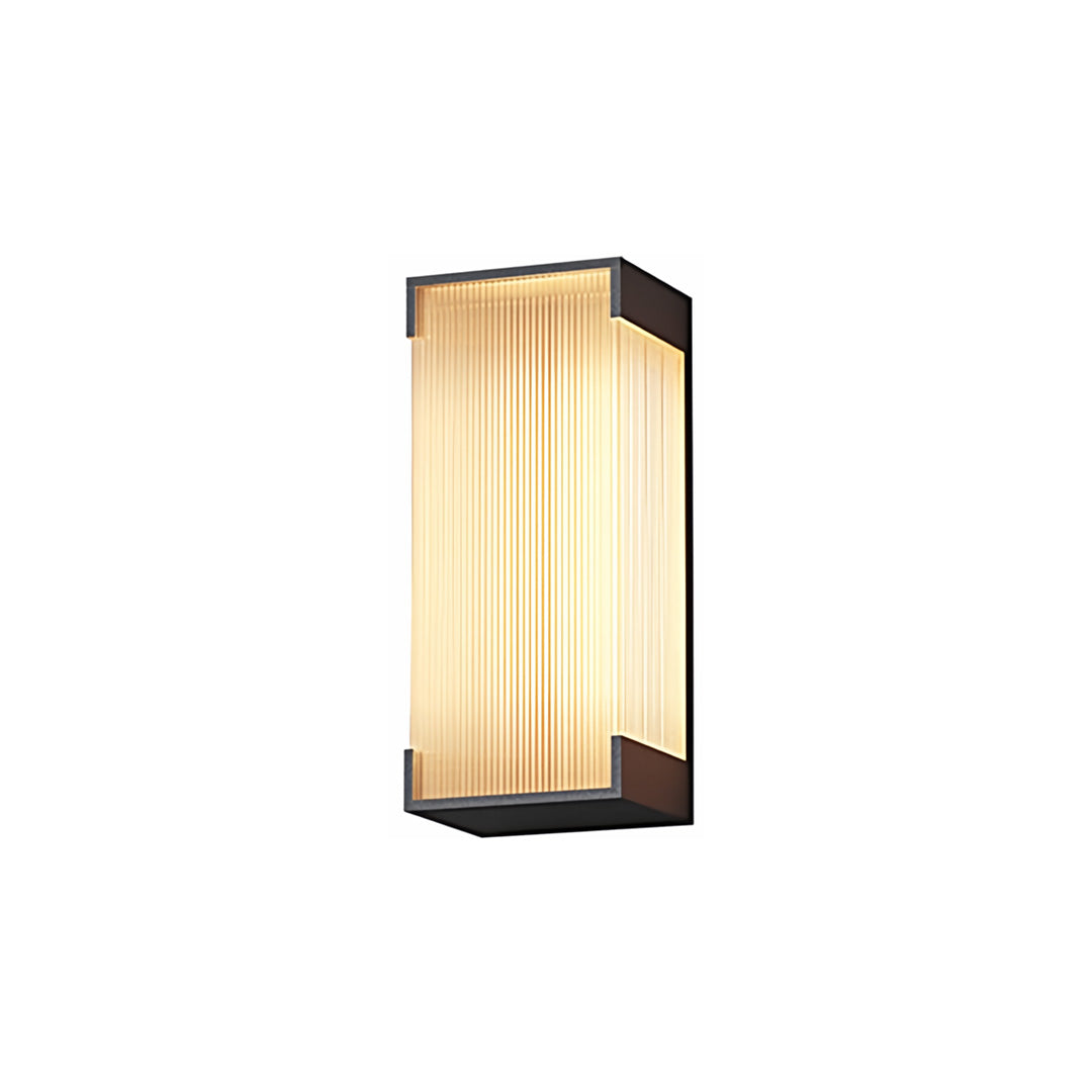 Geometric Linear Outdoor Wall Sconce — Stainless Steel, Black, 5W LED, IP65, 13.8" or 19.7"