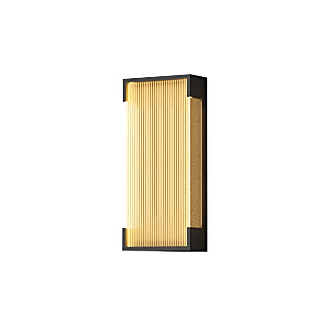 Geometric Linear Outdoor Wall Sconce — Stainless Steel, Black, 5W LED, IP65, 13.8" or 19.7"
