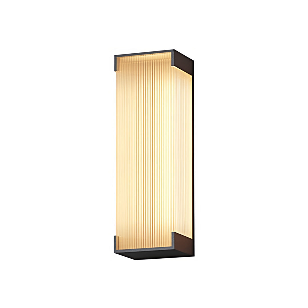 Geometric Linear Outdoor Wall Sconce — Stainless Steel, Black, 5W LED, IP65, 13.8" or 19.7"