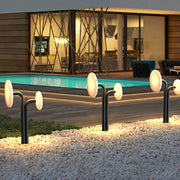 Tiered Outdoor Pathway Light — Stainless Steel, Integrated LED, 8W/10W/12W, IP65, 3000K, Hardwired