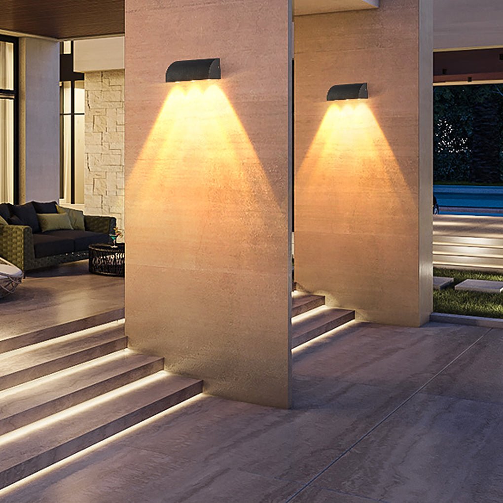 Waterproof Minimalist LED Wall Light for Outdoor Courtyards, Balconies, and Foyers