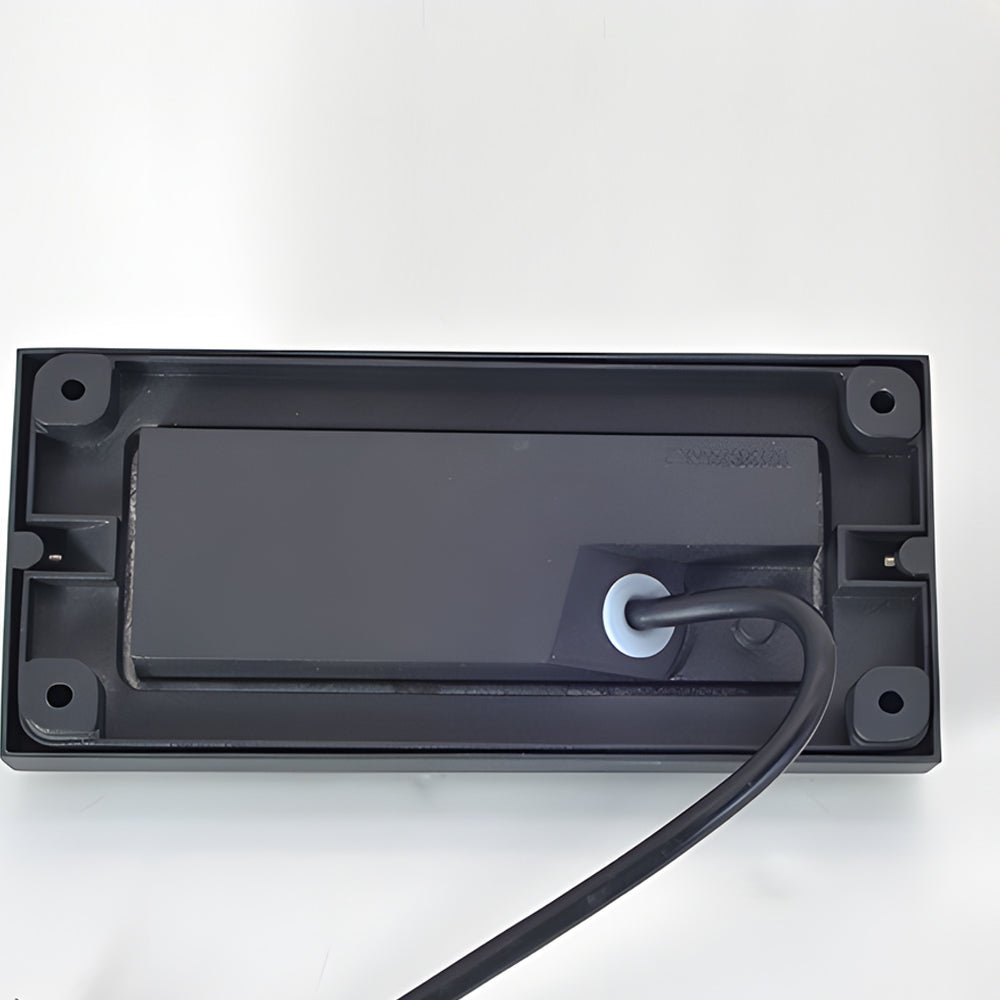 Modern Downward LED Step Light — Black Aluminum, 3W–5W, IP65 Hardwired, 3000K / 6000K