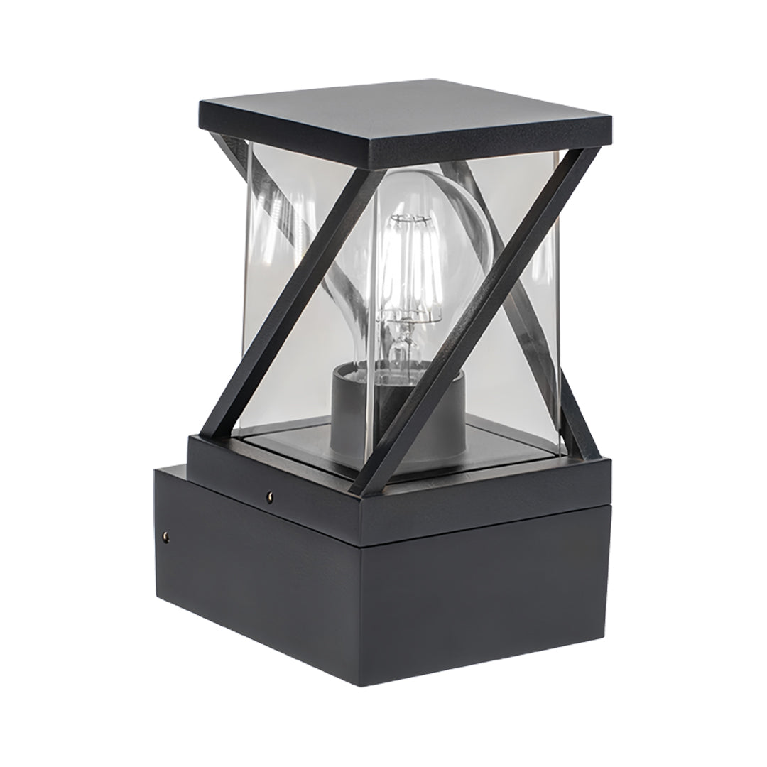 Modern Minimalist Outdoor Wall Sconce — Gray Aluminum, E27, 20W, IP54, Warm or White Light