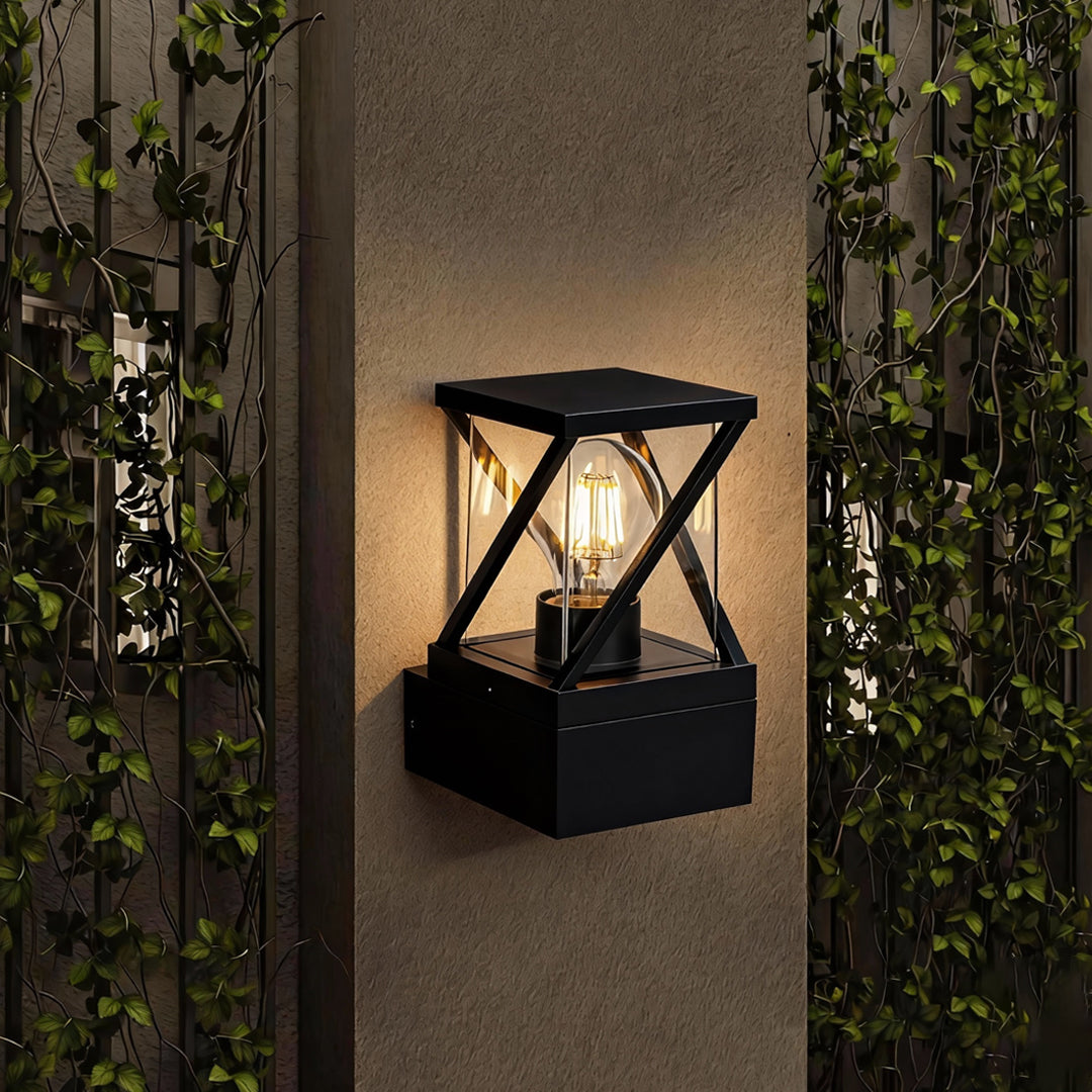 Modern Minimalist Outdoor Wall Sconce — Gray Aluminum, E27, 20W, IP54, Warm or White Light