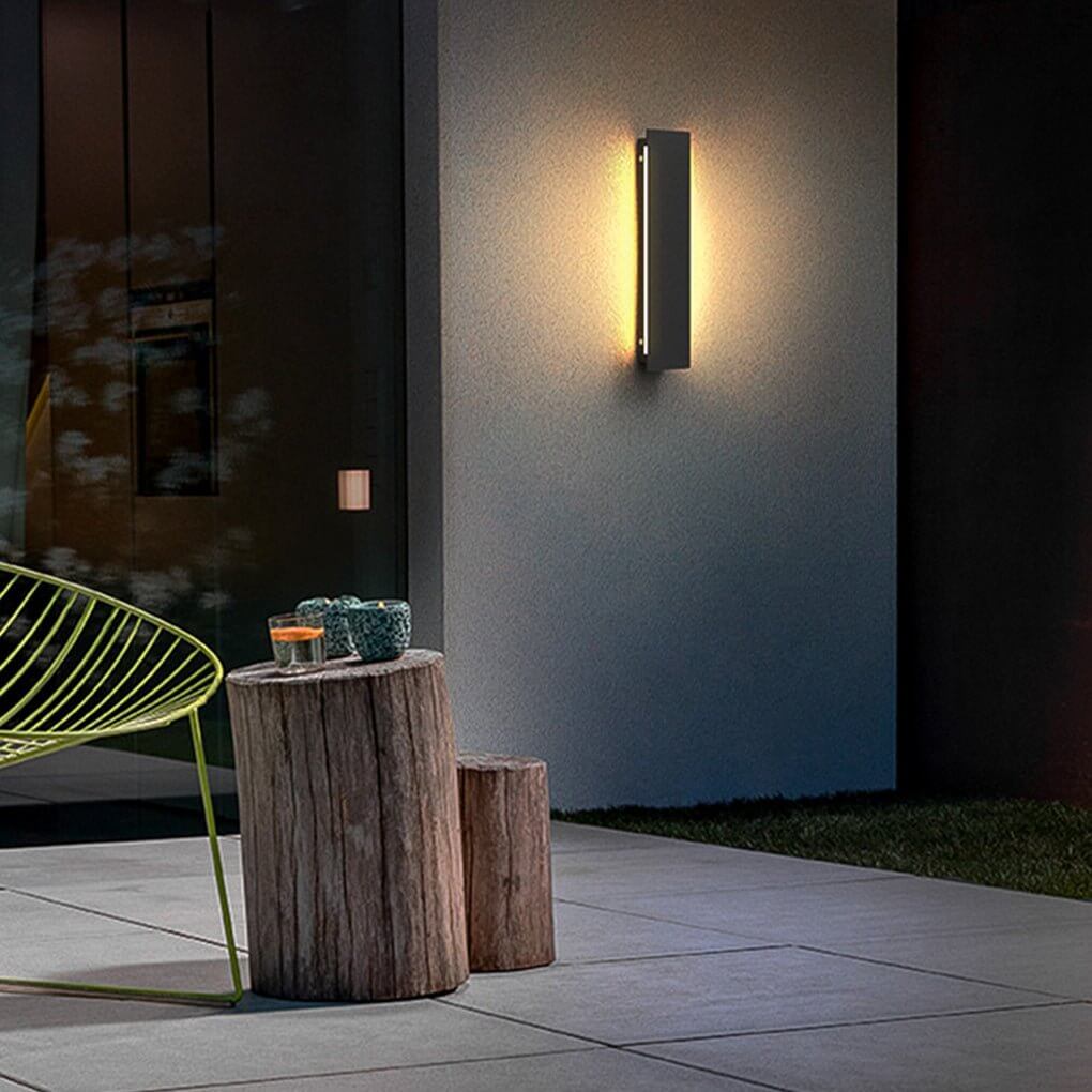 modern waterproof led rectangular wall lights for outdoor use