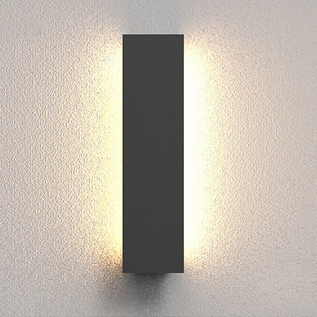 modern waterproof led rectangular wall lights for outdoor use
