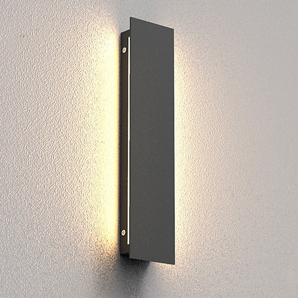modern waterproof led rectangular wall lights for outdoor use