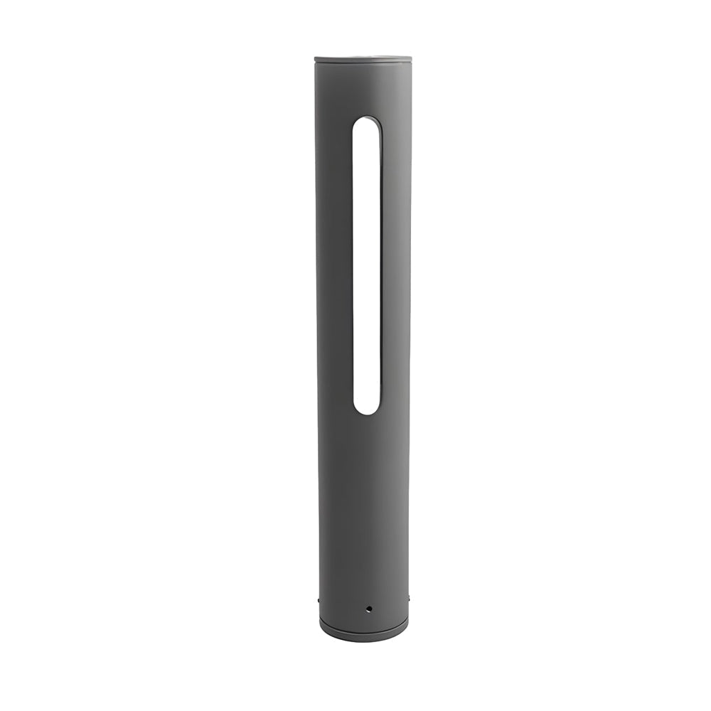 outdoor pathway light black matte led cylinder available in 158 or 295 height