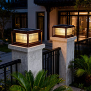 Modern Outdoor LED Pillar Light — Aluminum & Acrylic, Solar / Hardwired, IP54, 25cm / 30cm / 40cm