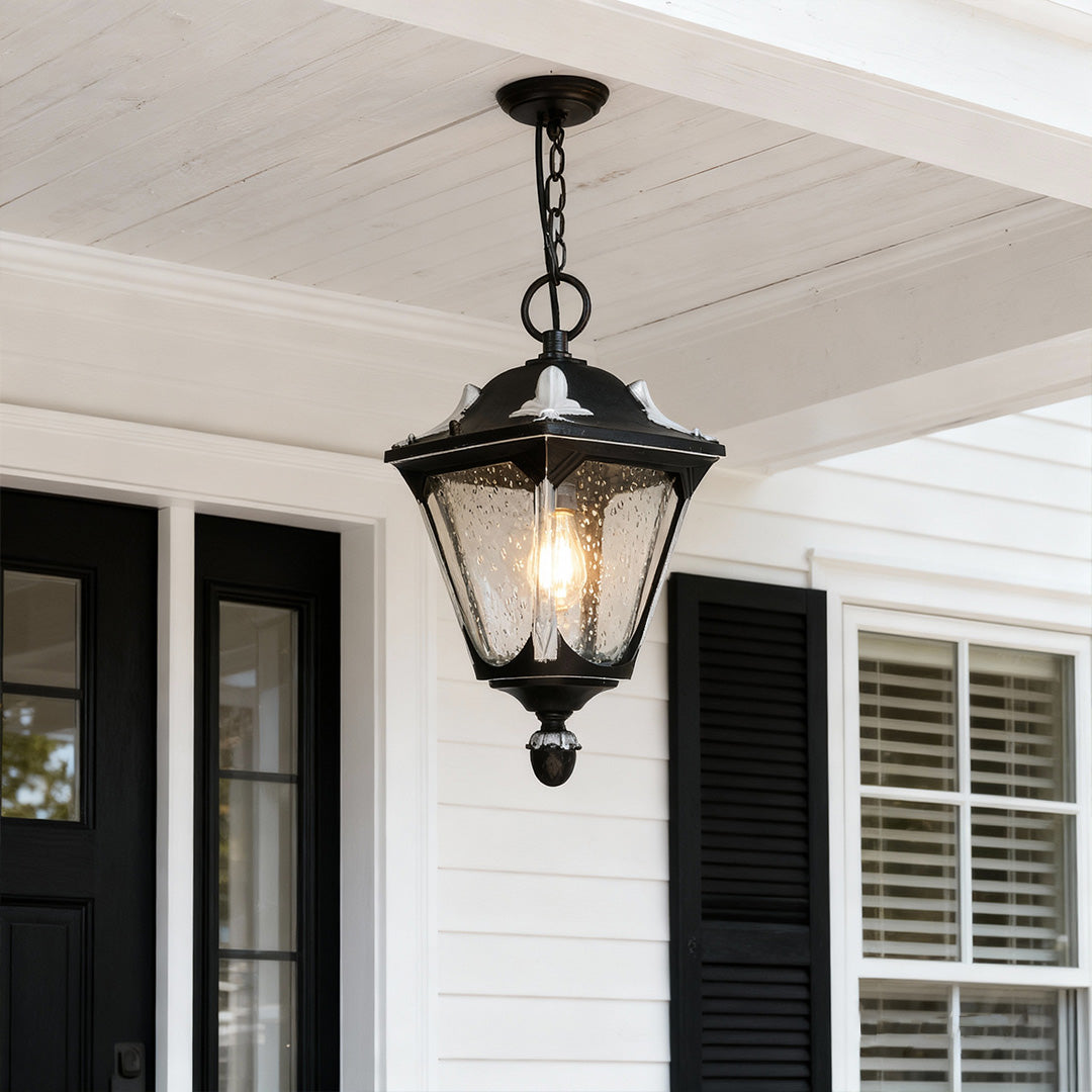 Minimalist Glass Pendant Lights for Outdoor Porches - Decorative Ceiling Lighting