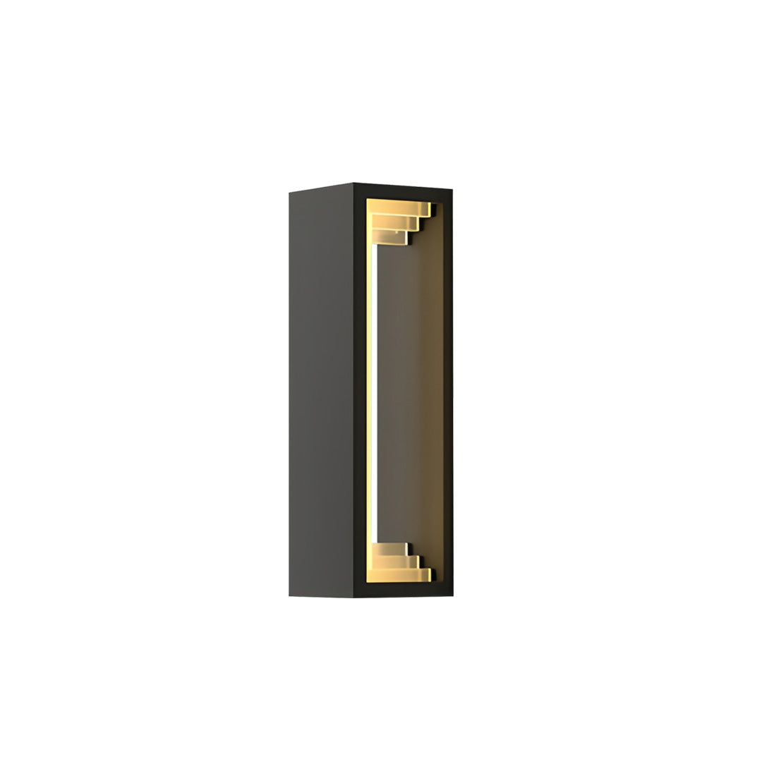 Modern Outdoor Wall Sconce — Stainless Steel & Acrylic, LED, Solar / Hardwired, IP65, 3 Sizes