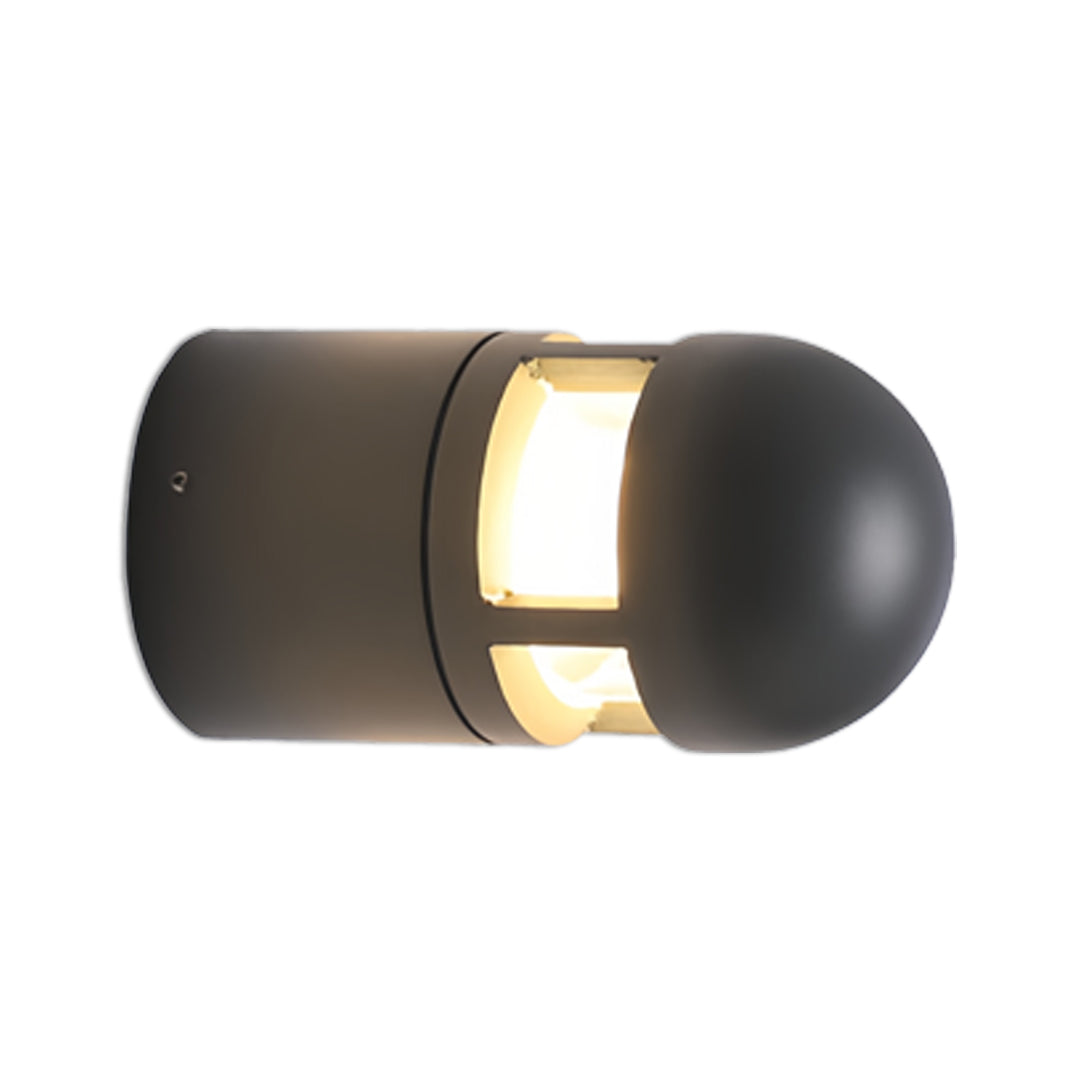 Minimalist Outdoor Wall Sconce — Die-Cast Aluminum, Bluish-Gray, 12W LED, IP65 Weatherproof