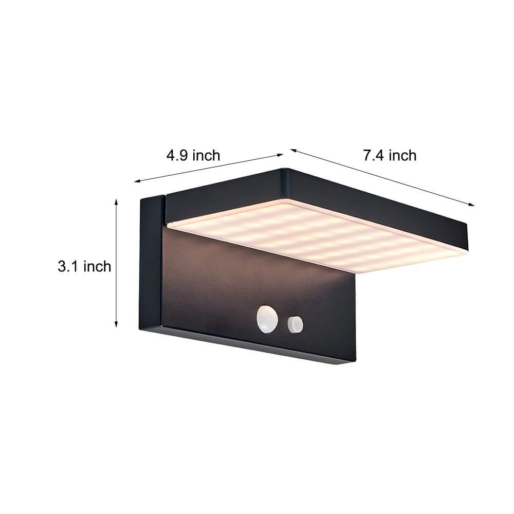outdoor solar led motion sensor wall light eco friendly security solution
