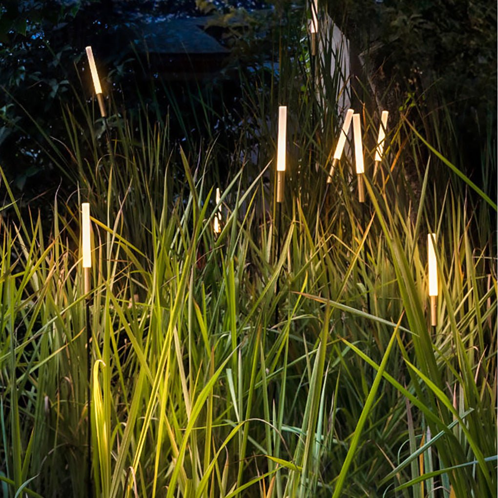 outdoor solar reed shaped lights waterproof led landscape lighting lawn lights