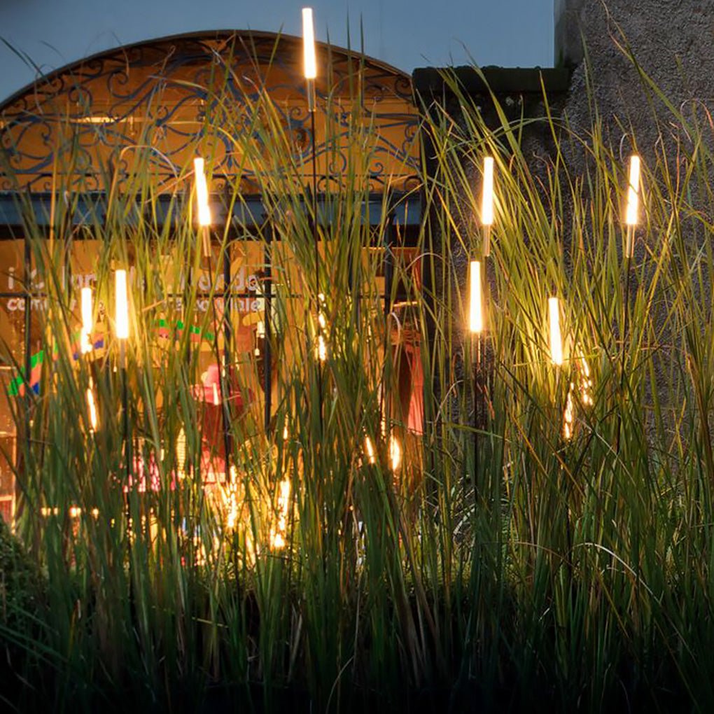 outdoor solar reed shaped lights waterproof led landscape lighting lawn lights