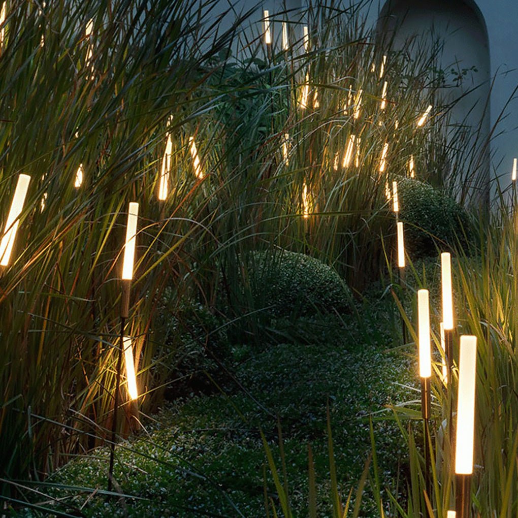 outdoor solar reed shaped lights waterproof led landscape lighting lawn lights