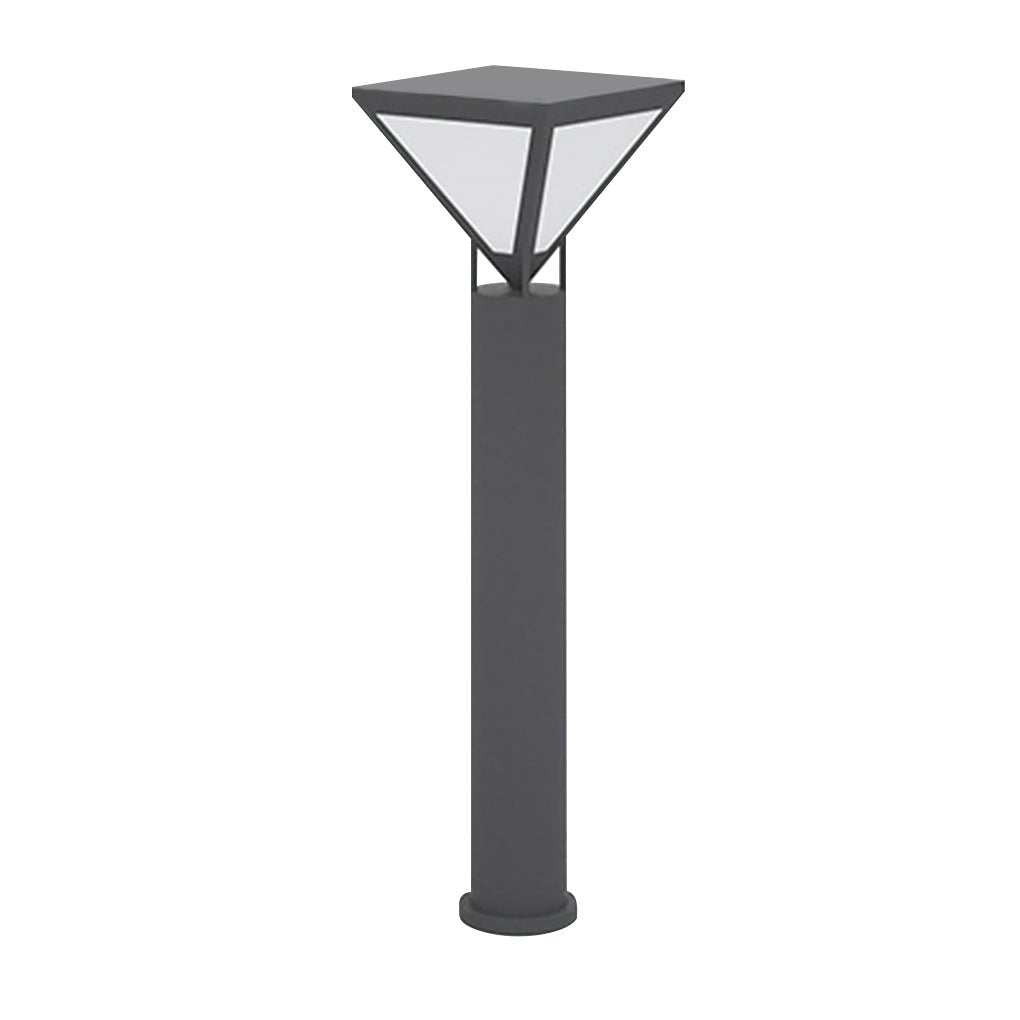 Industrial Outdoor Solar Lamp Post — Stainless Steel & PC, LED 3000K, IP54, 31"–98" Heights