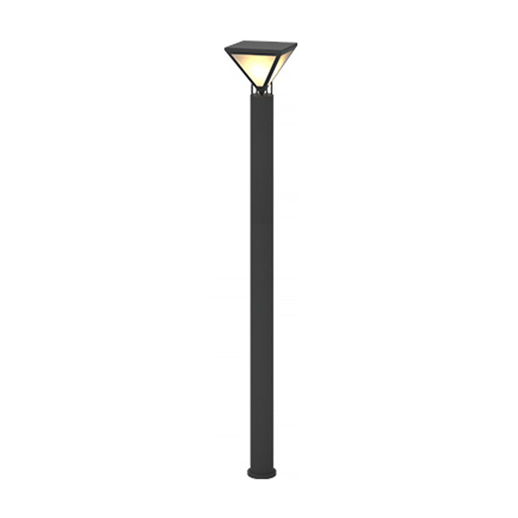 Industrial Outdoor Solar Lamp Post — Stainless Steel & PC, LED 3000K, IP54, 31"–98" Heights