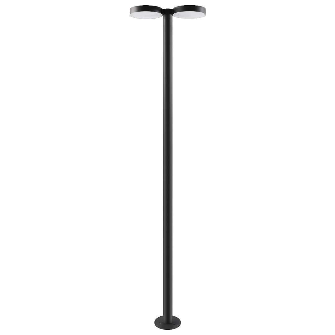 Solar Outdoor Street Light — Black Aluminum, 40W LED, Single or Double Head, 20000–40000mAh, IP65 Weatherproof