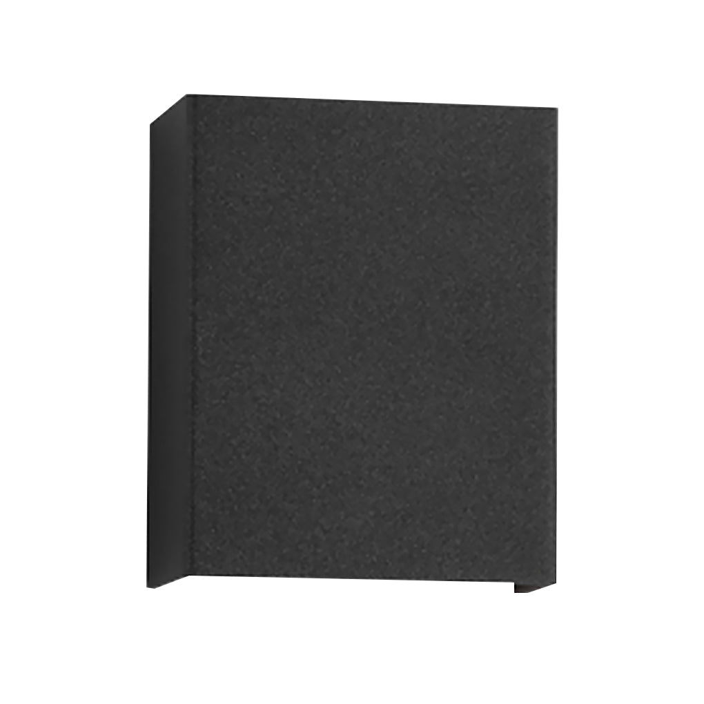 Square Up/Down Outdoor Wall Sconce — Black Aluminum & Glass, LED 2×4W / 2×6W, IP65 Weatherproof