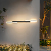 Linear Outdoor Wall Sconce — Black or White Iron, LED, IP65, 48W/60W, Dimmable 3000K–6000K, 47.2" or 59.1"