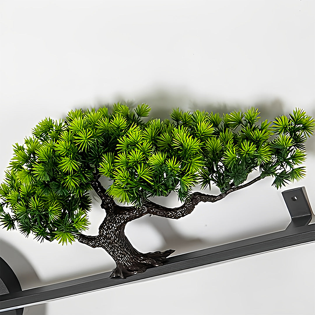 Resin Tree & Moon Outdoor Wall Sconce — Black Aluminum, LED, 20W/26W/30W, 3000K, IP65 Weatherproof