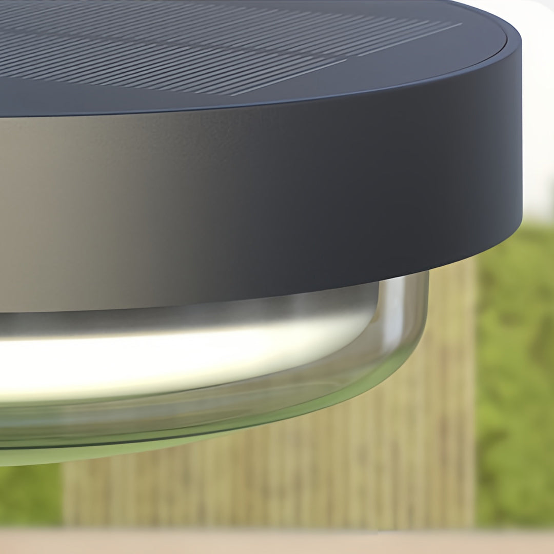 Black Solar Outdoor Wall Sconce, 2-Pack — LED, Motion Sensor, IP44, Warm or Daylight White