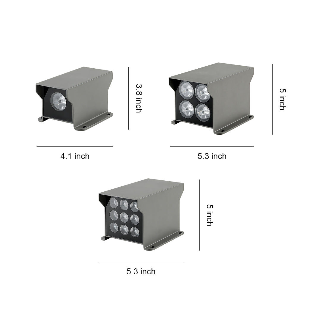 Bidirectional Square LED Outdoor Wall Wash Lights