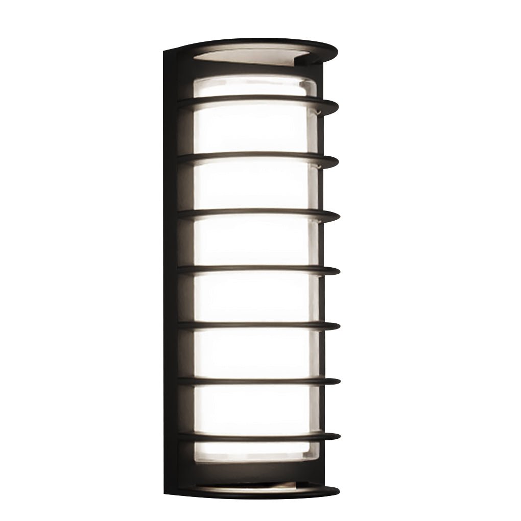Double-Layer Outdoor Wall Sconce — Black Aluminum & Acrylic, LED 30W, Waterproof, 6.2" × 16.5"
